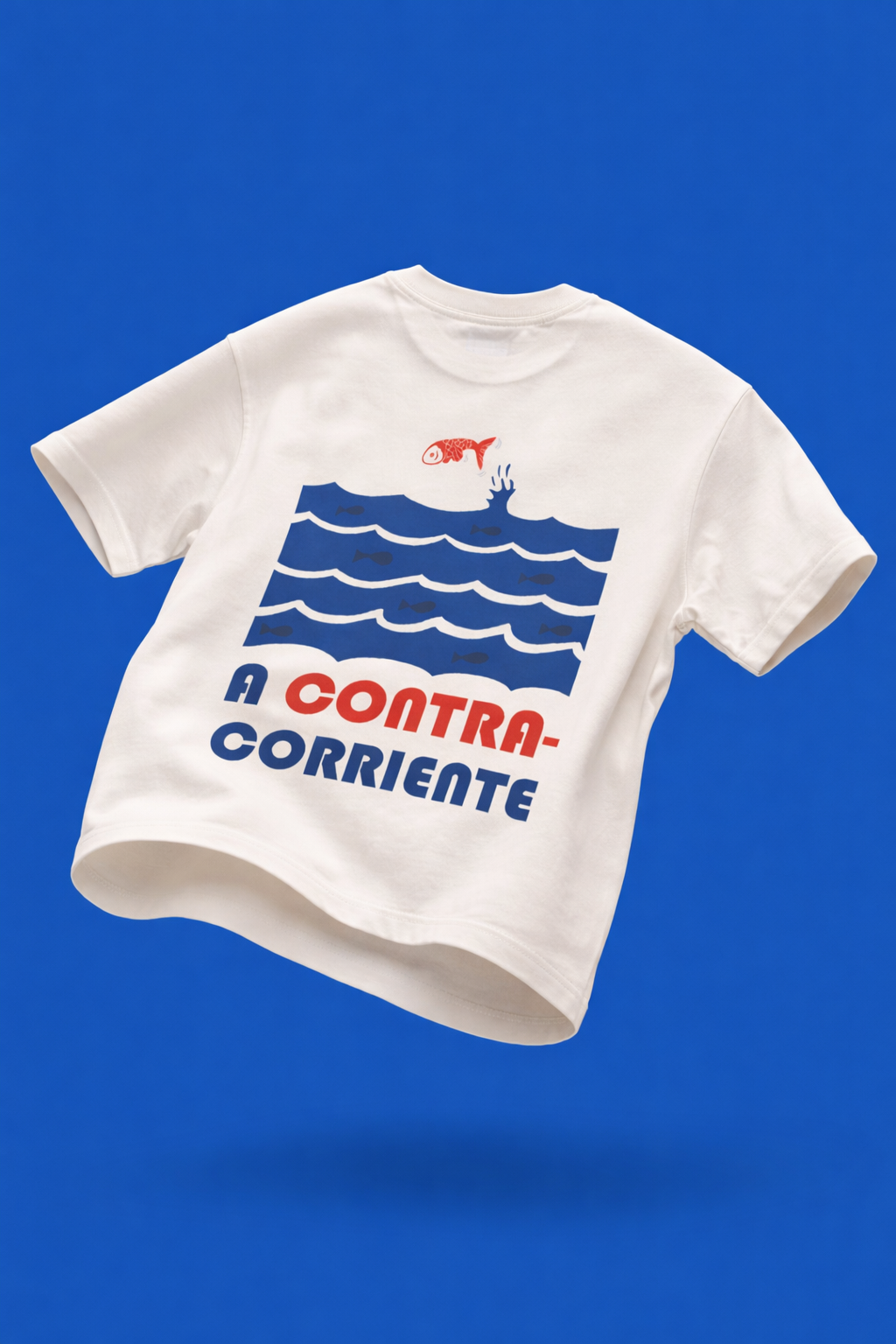 Drop 003 - Camiseta Oversized Cropped "A contracorriente"