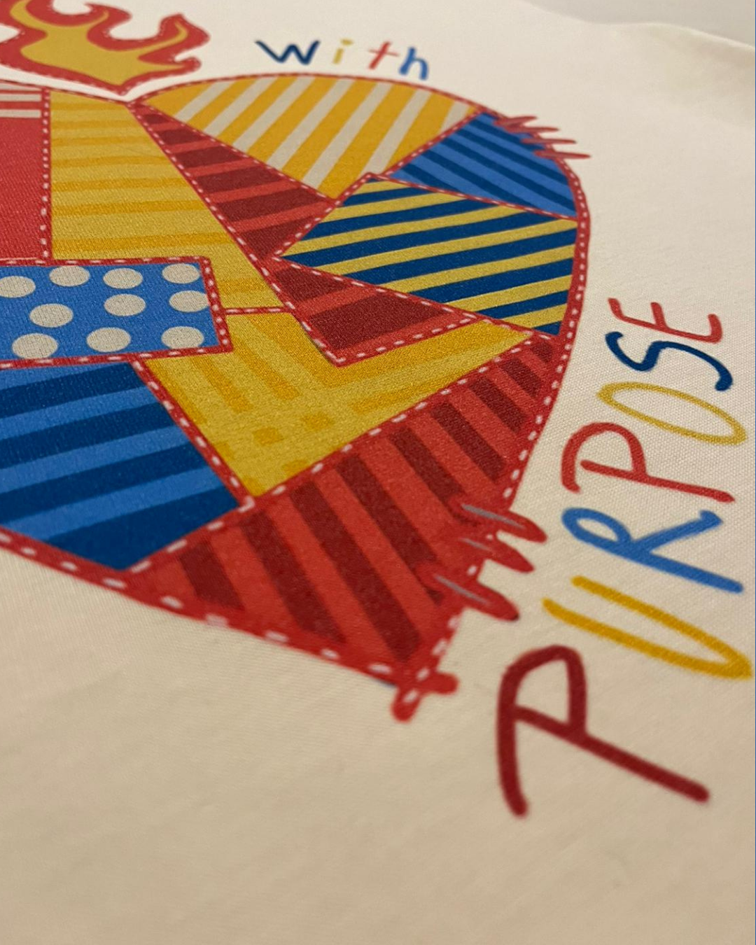 Drop 003 - Camiseta Manga Larga Oversized Cropped "Corazón sanado"