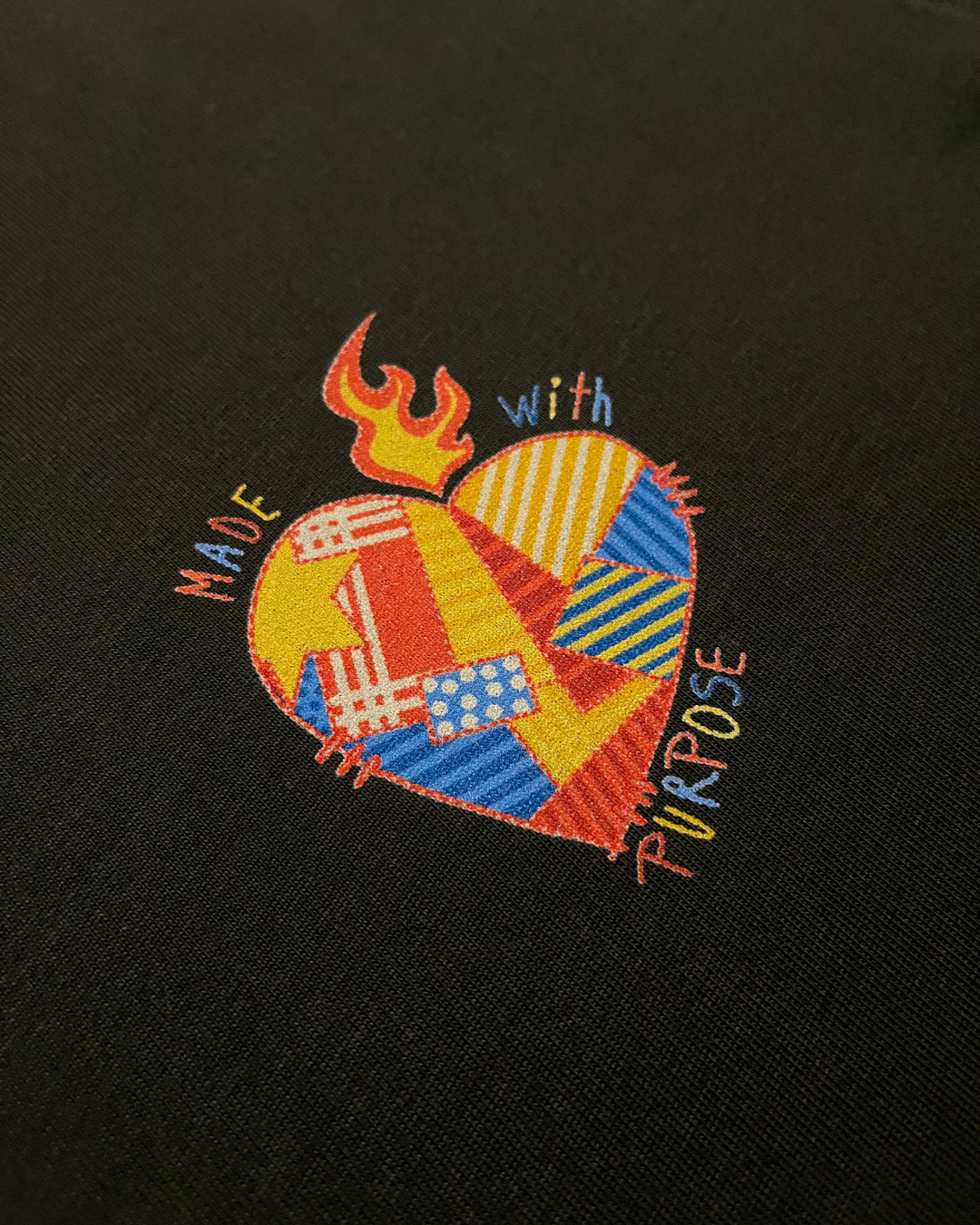 Drop 003 - Camiseta Oversized Cropped "Corazón sanado"