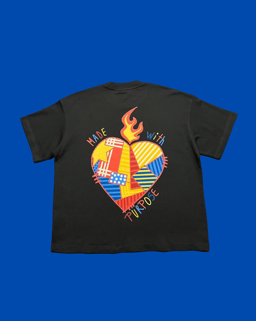 Drop 003 - Camiseta Oversized Cropped "Corazón sanado"