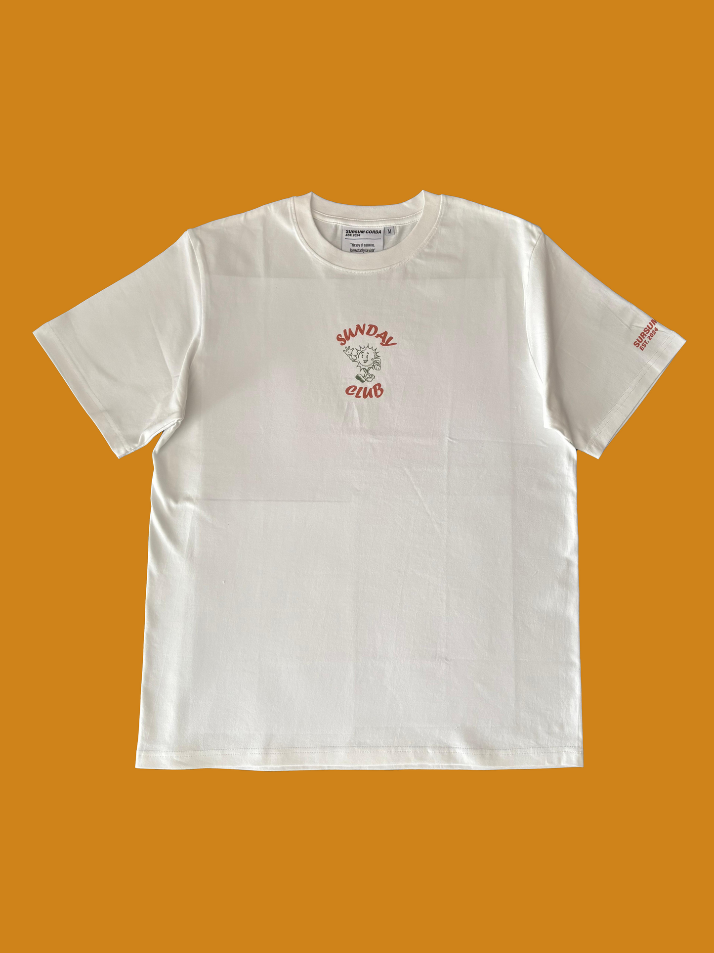 Drop 002- Camiseta Oversized "Sunday Club" Blanca